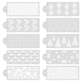 thumbnail image 1 of Molde De Impresión En Crema Con Patrón De Encaje, Plantillas Para Decoración De Pasteles Para Postre, Cumpleaños, Decoración De Pastel De Boda10 Uds. Sweethay HA017022-00, 1 of 7
