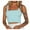 Light blue, variant on Womens Tank Top Womens Sexy Sleeveless Wide Straps Backless Solid Crop Top Slim Fit Tank Top