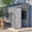 4×7 Ft-Grey, variant on 4×8 Ft Lean to Shed with Floor, Metal Outdoor Storage Shed, 4×8 Ft Lean to Shed with Floor, Metal Outdoor Storage Shed