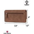 thumbnail image 5 of Mundi File Master Womens RFID Blocking Wallet Clutch Organizer with Change Pocket, 5 of 7