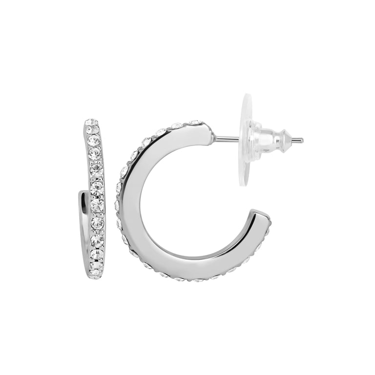 Believe by Brilliance Silver Cubic Zirconia Earring Set, 3 Pairs photo 3