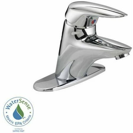 American Standard 2000.101.002 Ceramix Monoblock Faucet with Pop-Up Drain and Escutcheon Plate, Chrome