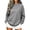 Black, variant on Women's Gingham Plaid Sweatshirt Crew Neck Long Sleeve Loose Fit Casual Pullover Top