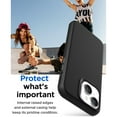thumbnail image 6 of Entronix Shockproof Dual Layer Case for Apple iPhone 16 Pro, Slim Shockproof Bumper Phone Case for Apple iPhone 16 Pro with Military Grade Protection for Women Girls Boys Men, Black, 6 of 6