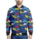 thumbnail image 2 of Ropa de diseñador para hombre, chaquetas de bombardero con estampado 3D de tiburón para hombre y mujer, chaqueta de vuelo, abrigo de cuello alto estilo hip hop callejero con cremallera, tops de gran t, 2 of 5