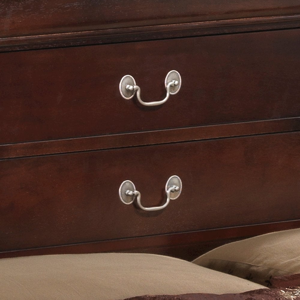 Glory Furniture Louis Phillipe Full Storage Bed in Cappuccino Color
