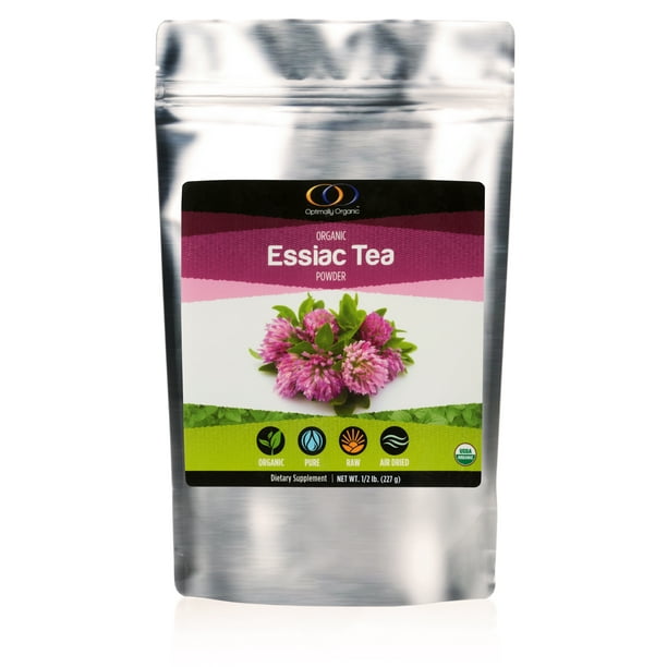 Optimally Organic 8 Herb Essiac Tea Powder 1/2 LB 100 Pure Raw Organic