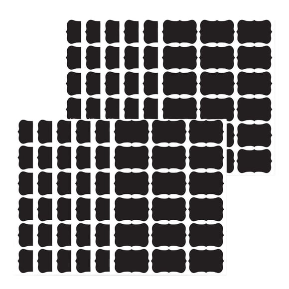 Etiquetas de pizarra, pegatinas redondas reutilizables para pizarra, pegatinas para despensa y almacenamiento, para frascos, especias, fiestas, salas de manualidades y para organizar el hogar y la