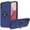 Dark Blue, variant on For Samsung A14 5G Case Rubberized Dual Layer Magnetic Ring Stand Hybrid Cover