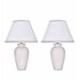 thumbnail image 3 of Aspen Creative 40210-12, Two Pack, 22" High Transitional Ceramic Table Lamp, Hardback Empire Shaped Lamp Shade in Off White, 14" Wide, 3 of 4