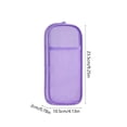 thumbnail image 3 of Double Layer Large Capacity Pencil Case,Fashion Aesthetic Canvas Stationery Bag for Make-up Brush & Stationery Supplies Storage,Office Desk Organizer Bag,Purple, 3 of 7