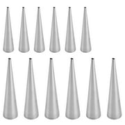 Eease 12pcs Stainless Steel Cream Horn Molds for Brioche Bread Loaf