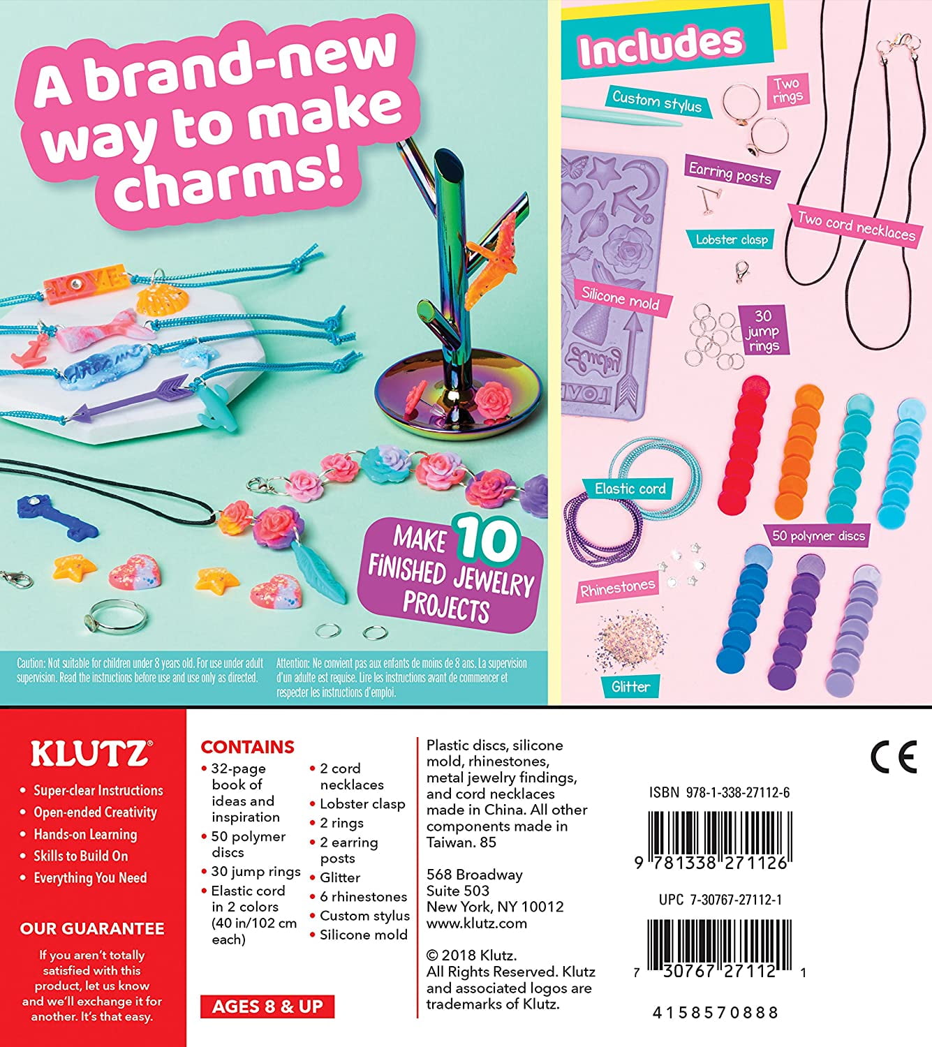 Klutz Melt Mold Jewelry Craft Kit
