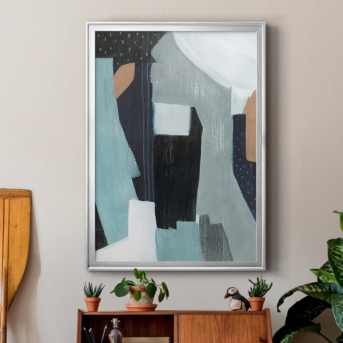 Tangerine Lagoon I Premium Framed Print, in Gold, Black, or Silver - Ready to Hang