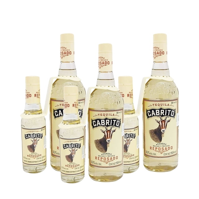 Pack De 3 Tequila Cabrito 950ml C/ Pacha De 250 Ml
