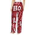 thumbnail image 3 of Kll Womens Ho Pattern Funny Christmas Print Pajama Pants Soft Pajama Bottoms For Women Cozy Lounge Pants, 3 of 9
