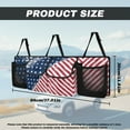 thumbnail image 6 of KUIFORTI USA Flag Car Trunk Organizer with 4 Storage Bag Oxford Fabric Car Organization Adjustable Backseat Hanging Organizer Super Capacity -Trunk Organizer for SUV,Truck,Van, It Easy to Find Things, 6 of 6