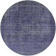 thumbnail image 1 of Ahgly Company Indoor Round Mid-Century Modern Slate Blue Grey Oriental Area Rugs, 8' Round, 1 of 6