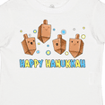 thumbnail image 4 of Inktastic Happy Hanukkah with Cute Dreidels Boys or Girls Toddler T-Shirt, 4 of 5