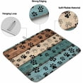 thumbnail image 2 of Absorbent Dish Drying Mat for Kitchen Counter Dog Paws Vintage Farmhouse Wood Board Microfiber Dish Drying Pad, Funny Cartoon Animal Paw Dish Drainer Mat Rack for Utensils/Countertops, 16x18in, 2Pack, 2 of 6