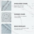thumbnail image 4 of MasteelfCA 1 Pce Chaîne Suspendue Transparente pour Lunettes Collier Masque Anti-Perte, 4 of 8