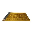 thumbnail image 2 of Ahgly Company Indoor Square Oriental Yellow Traditional Area Rugs, 5' Square, 2 of 4