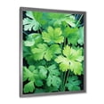 thumbnail image 2 of Designart "Dancing Parsley Herbs I" Floral Framed Wall Art - Traditional Green Herbs Bedroom Framed Canvas Wall Art, 2 of 6
