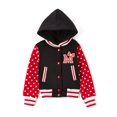 thumbnail image 1 of unik Veste Universitaire pour Fille avec Manches à Pois (petit (5/6), Rouge), 1 of 4