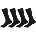 thumbnail image 1 of Men's XL Rayon from Bamboo Fiber Casual Dress Socks - Black - 4prs, Size 10-14, 1 of 1
