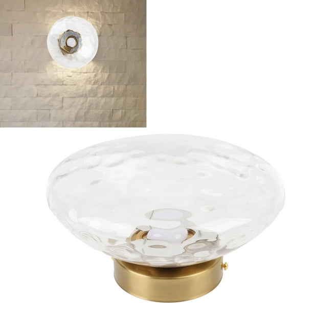 Aplique De Pared Moderno, Lámpara De Pared Interior, Pantalla De Vidrio De Bajo Consumo, Amigable Con Los Ojos, 3000 K Para Dormitorio, Sala De Estar