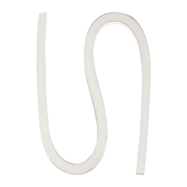 60 piezas de tiras de quilling metálicas de papel 1 cm x 54 cm, kits de quilling de origami para adultos principiantes, blanco