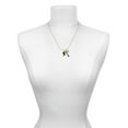 thumbnail image 3 of Delight Jewelry Silvertone Black and Yellow Firefighter Boot - Love and Lock Charm Necklace, 18"+1", 3 of 4