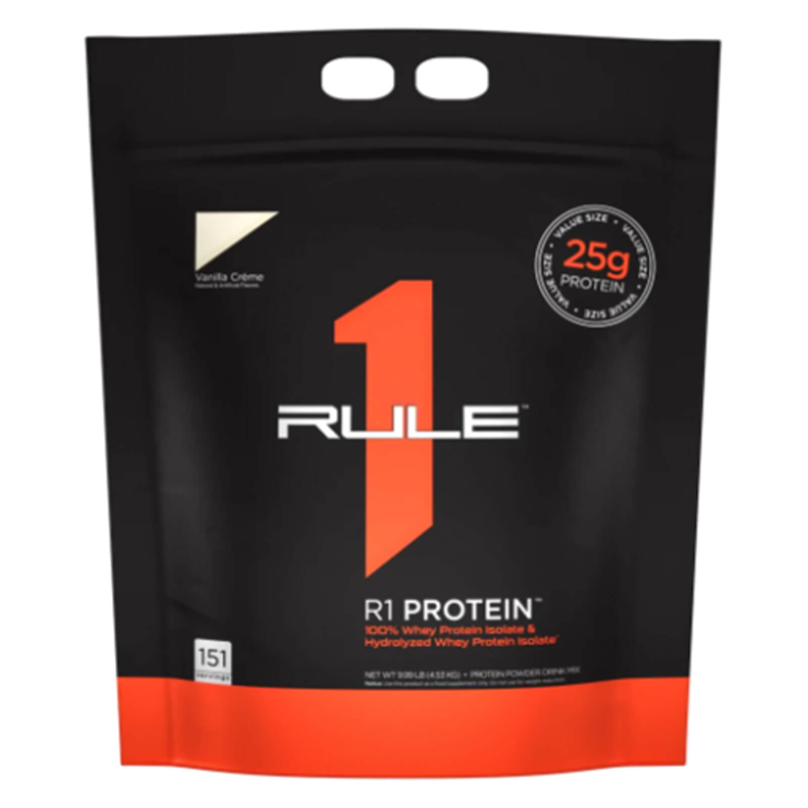 RULE 1 Protein 151 serv Vanilla Creme Whey Protein Isolate Hydrolysate 9.66lb