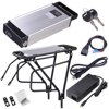 Electric Bike Battery,48V 18AH Rechargeable Electric Ebike Li-ion Battery with Battery Holder for 1000W Electric Bike Bike Motor