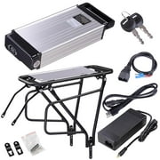 Electric Bike Battery,48V 18AH Rechargeable Electric Ebike Li-ion Battery with Battery Holder for 1000W Electric Bike Bike Motor