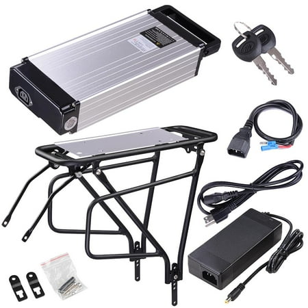 Electric Bike Battery,48V 18AH Rechargeable Electric Ebike Li-ion Battery with Battery Holder for 1000W Electric Bike Bike Motor