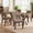 Brown, variant on VKNOW Wooden Dining Chairs Set of 4, Modern Fabric Upholstered Dining Room Chair Kitchen Chairs, Farmhouse Dinner Chair for Kitchen Dining Room, Brown
