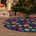 thumbnail image 5 of KLL 36" Christmas Tree Skirt Skull mushroom colorful Xmas Tree Skirts Mat for New Year Xmas Holiday Party Indoor Outdoor Home Decoration, 5 of 5