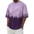 thumbnail image 1 of Summer Men's Popular T-shirt Printed Round Neck Short Sleeve T-shirt S, 1 of 5