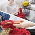 thumbnail image 5 of 1Pcs Chunky Knit Chenille Yarn for Hand Knitting Blankets, Super Soft Big Jumbo Blanket Yarn, 5 of 5