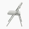 thumbnail image 6 of Hampden Furnishings Bernadine Collection Basics Vinyl Folding Chair, Grey, Pack of 4, 6 of 7