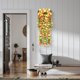 thumbnail image 4 of Artificial Rose Violet Flower Rattan Wall Hanging Basket | Realistic Gradient Petals | 85cm Long | Landscaping Decor | Weather Resistant Maintenance-Free Home Patio Wedding Arrangement, 4 of 5