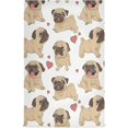 thumbnail image 2 of Kitchen Dish Towels, Funny Cartoon Dogs Pugs Puppies Kitchen Towels Set of 6 Super Soft Absorbent Dish Towels Set Microfiber Polyester Kitchen Dish Cloths Decorative Tea Towels, 28"x18", 2 of 7