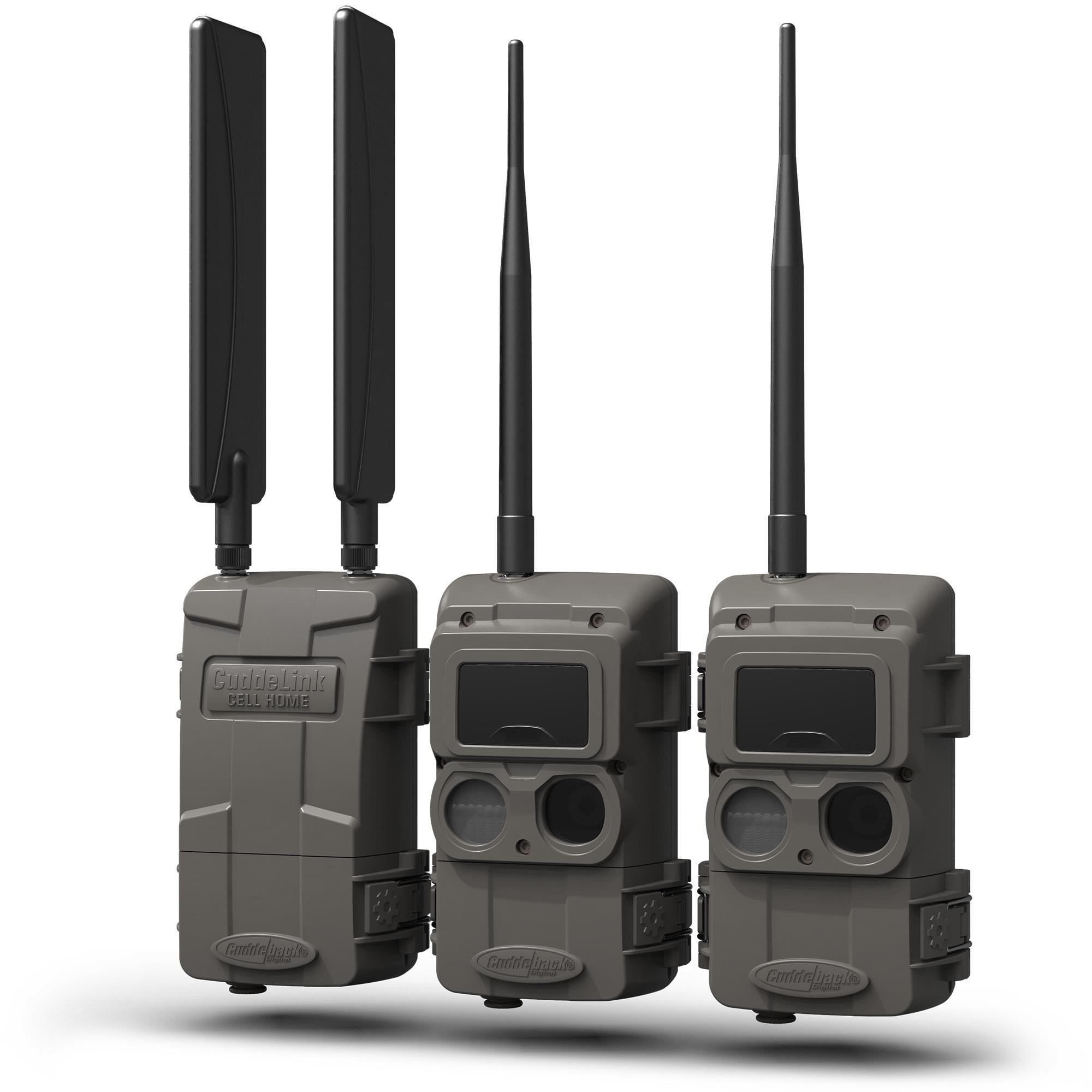 CuddeLink 2+1 Starter Kit with Black Flash - Includes CELL HOME and 2 L Series Black Flash Remote Cameras