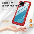 thumbnail image 6 of Case for Samsung Galaxy A12 6.5-inch Four-Corner Airbag Shock-Absorbing Phone Case with Electroplated Alloy Lens Protection, Hard Clear Scratch-Resistant Back Hard Cover Protective Phone Case,Red, 6 of 7