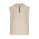 thumbnail image 3 of M Y M Camisa sin Mangas con Capucha Color Plano Clásico Cuarto Cremallera Deportes Casuales Color Sólido Superior para Hombres, 3 of 7