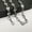 9 inches For Bracelet, variant on 5mm 20-30'' Cool Coffee Beans Chain Stainless steel Necklace Bracelet Women Men-9 inches For Bracelet-silver