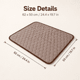 thumbnail image 3 of Dog Cooling Pad, Dog Ice Silk Mat Summer Pet Mat Sleeping Mat Lce Mat, Summer Cooling Mat for Dogs Cats(M,Coffee, 24.4x19.7in), 3 of 9
