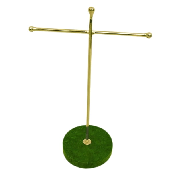 Adorno de mesa de soporte de joyería duradero con base de mármol Collares Pulseras Pendientes Estante de soporte Organizador de estante de collar de joyería para dormitorio Verde Yinane Soporte de exhibición de joyería