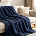 thumbnail image 5 of Muslin Blanket, Cotton Muslin Blanket for Adults, Soft Summer Blanket, Sofa Throw Couch Blankets All Season, Breathable Lightweight, Cloud Soft, 5 of 6